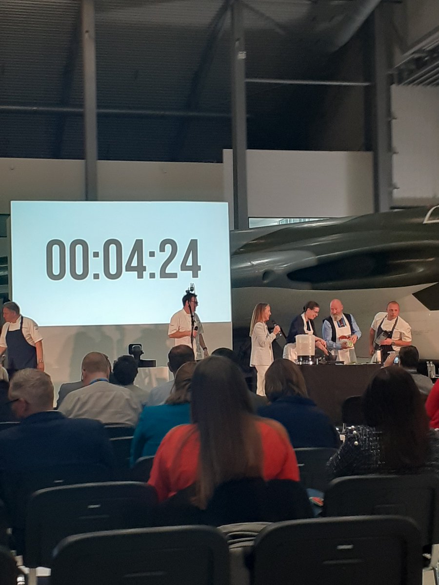 Cook off time at 24/7 showcase. It's great to have  access to so much information from suppliers and to be able to network with colleagues in the NHS.