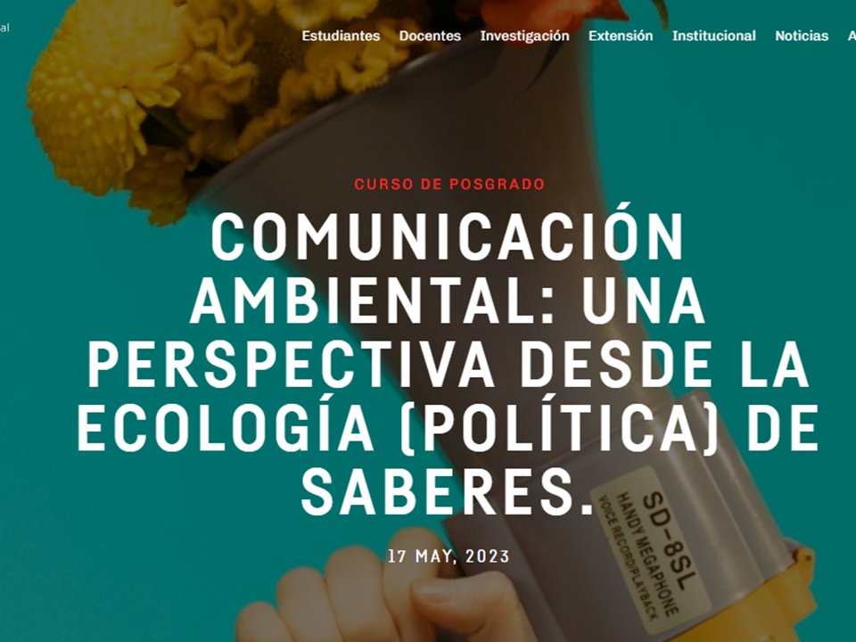 pablogavirati's tweet image. Contento de poder hacer un nuevo curso de postgrado junto con @FYanniello, gran colega que no sólo es académica sino militante socio-ambiental de hace años.

Aquí focalizaremos en la perspectiva de la #comunicaciónambiental para la comunicación pública de la ciencia. 

#EnvComm