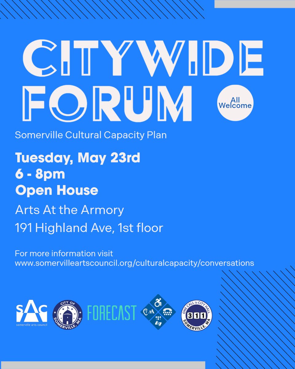 Join us May 23rd as we present initial findings from our Cultural Capacity Plan conversations. Hear from our community. Come network. Refreshments will be available. Direct RSVP here! eventbrite.com/e/city-wide-fo…