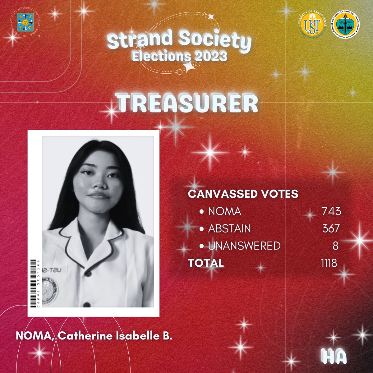 ustshscomelec's tweet photo. #USTEleksyon
#USTSHSHalalan2023
#STRANDSOCS
#USTSHSCOMELEC
#StrandSocietyElections2023
#VeritasKratos
#HASocElections2023
(2/2) https://t.co/dWNb7qIhwa