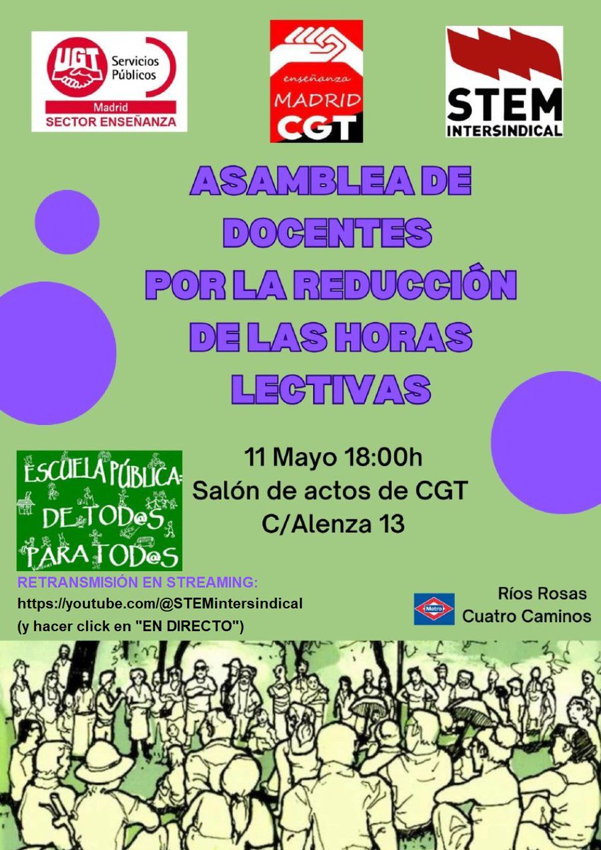 IBR_norte_ugt's tweet photo. Te esperamos esta tarde!! #18y23 #Reduccionhorariolectivo https://t.co/t7VEiQXdC6