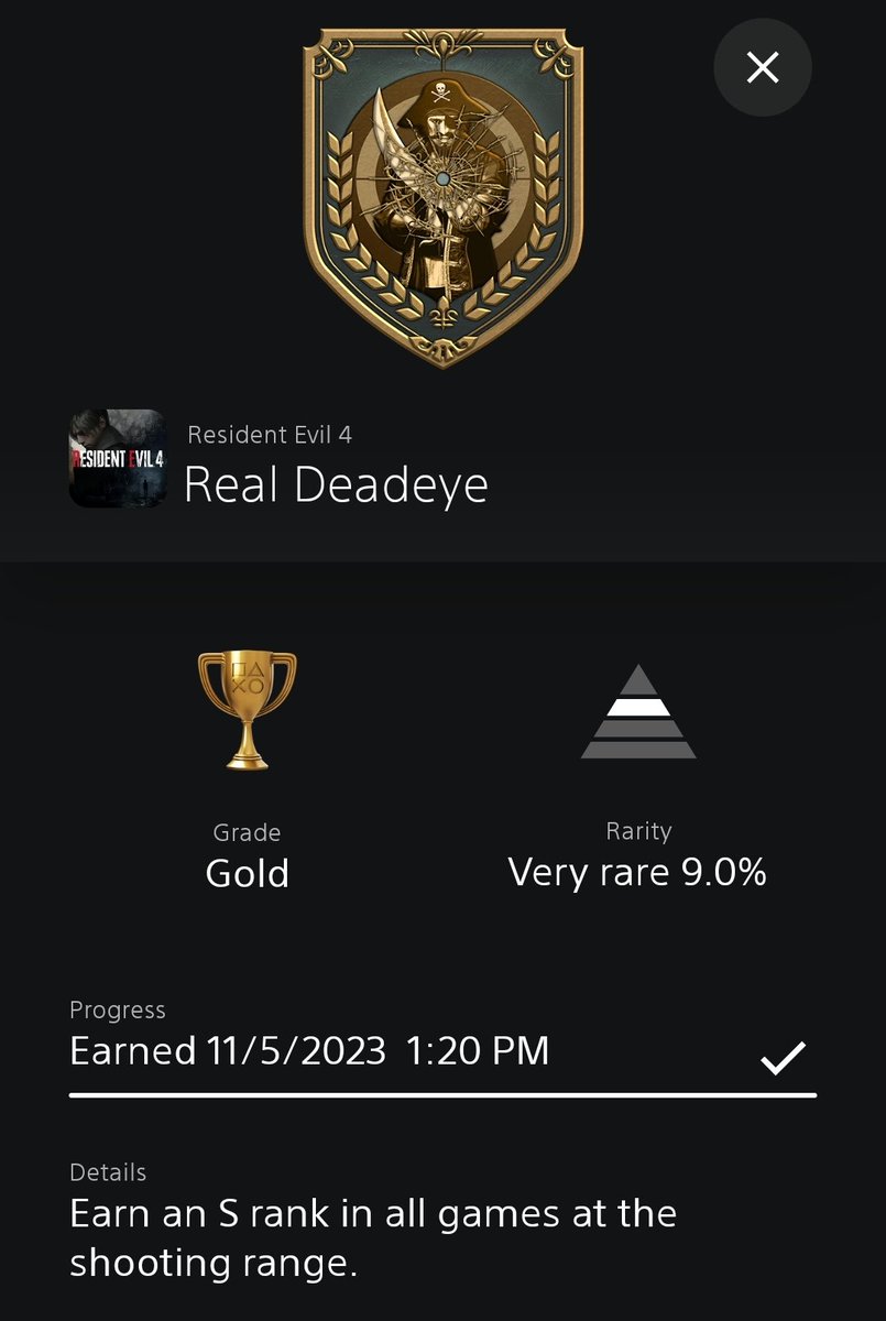 This was one of the main trophies I thought would be a struggle (It was 😂)

4-C was a bloody nightmare!

#RE4
#REBHFun
#ResidentEvil4Remake
#RE4remake
#ResidentEvil
#ResidentEvil4
#RealDeadEye
#ShootingRange
#Trophyshare
#TrophyHunter
#PlayStationTrophy
#PS5Share
#PSTrophy