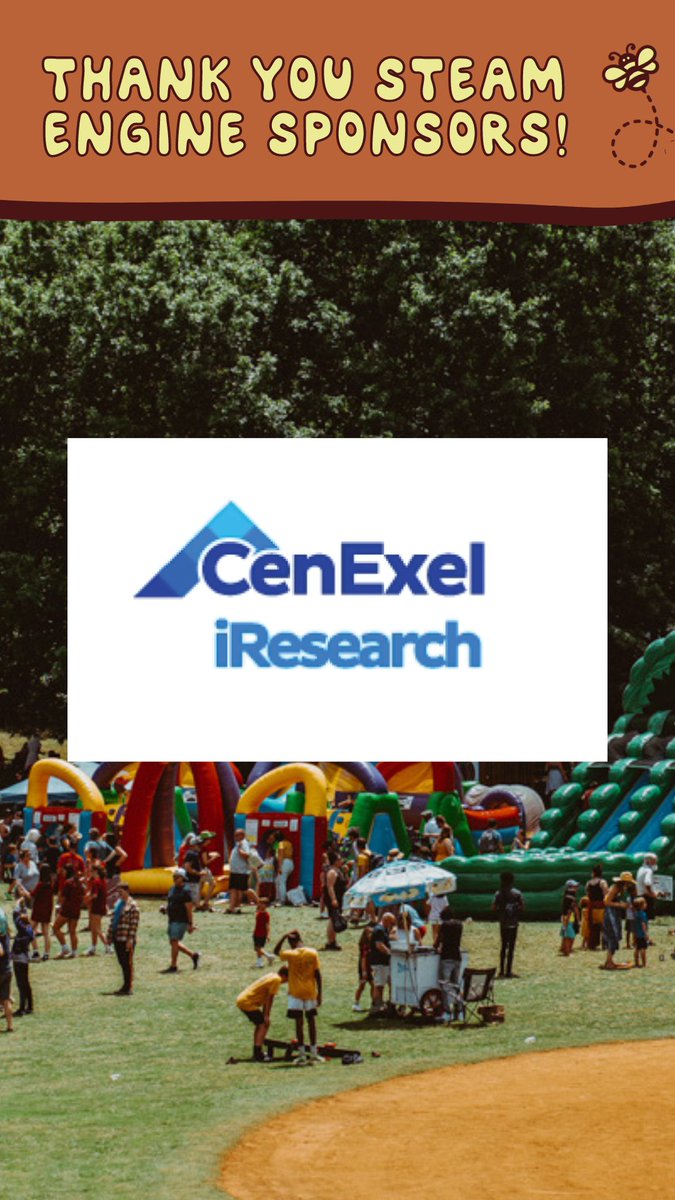 Thank you SO MUCH to Steam Engine Sponsor @iresearchatl for sponsoring our festival again this year!! It's so great to be surrounded by companies that genuinely care about supporting our neighborhood!