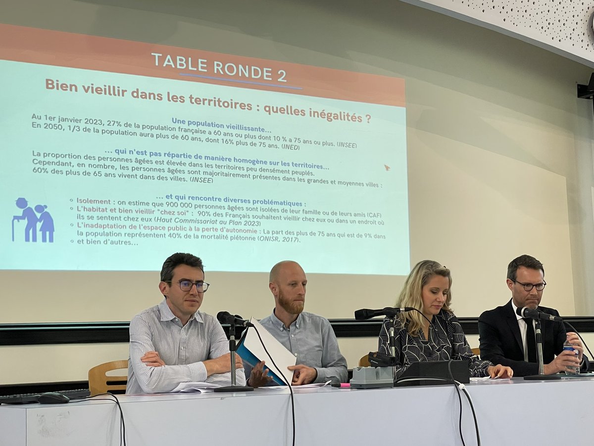 « Bien vieillir dans les territoires : quelles inégalités ? » avec <a href="/PMChapon/">Pierre-Marie Chapon</a> Benjamin Giacobbi Marie-Christine d’Avrincourt  et Benjamin Leroux <a href="/CNSA_actu/">CNSA</a>