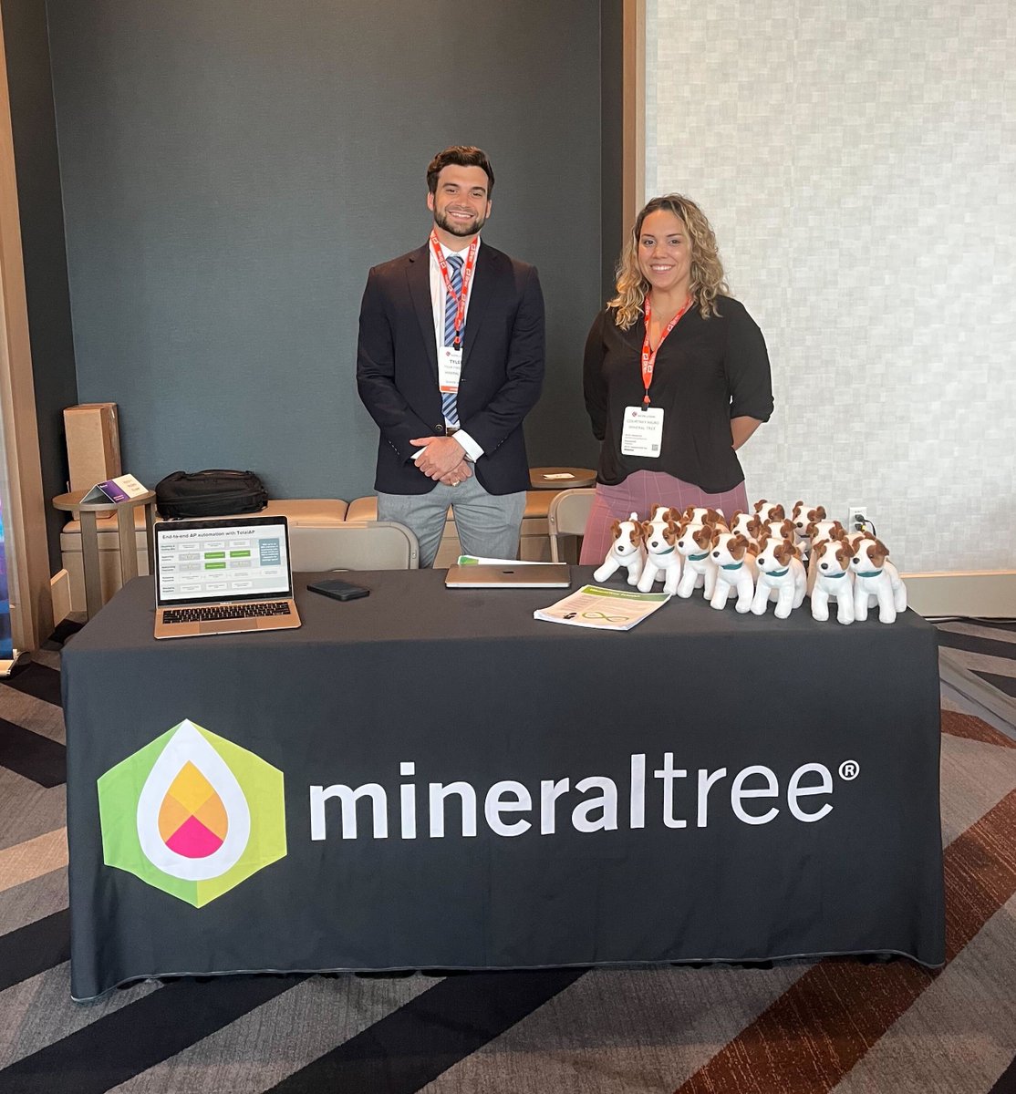 MineralTree (@mineraltree) on Twitter photo Any chance you're at the <a href="/AICPA/">American Institute of CPAs</a> CFO Conference in Sale Lake City? Stop by the MineralTree booth to learn about the benefits of #APautomation with Courtney and Tyler! (and maybe even grab a Copper plushie, they go fast! 🐶)
#CFO #AICPA #B2Bpayments #accountspayable #AP Any chance you're at the <a href="/AICPA/">American Institute of CPAs</a> CFO Conference in Sale Lake City? Stop by the MineralTree booth to learn about the benefits of #APautomation with Courtney and Tyler! (and maybe even grab a Copper plushie, they go fast! 🐶)
#CFO #AICPA #B2Bpayments #accountspayable #AP