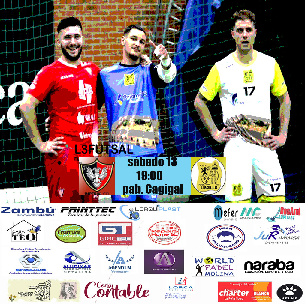 FUTSALMUR (@josebae47170450) on Twitter photo #lacasadelfutsalmurciano
Última oportunidad de <a href="/ImperialClubDe1/">IMPERIAL MURCIA FUTSAL</a> todo pasa por una victoria y forzar el tercer partido
sábado 13
19:00
pab. Cagigal
<a href="/FutsalLibrilla/">Futsal Librilla 🇪🇸</a>
suerte equipos
#futsalmur #l3futsal #SomosFutsal #somosffrm #fotografiadeportiva #disfrutalaliga #lacasadelfutsalmurciano
Última oportunidad de <a href="/ImperialClubDe1/">IMPERIAL MURCIA FUTSAL</a> todo pasa por una victoria y forzar el tercer partido
sábado 13
19:00
pab. Cagigal
<a href="/FutsalLibrilla/">Futsal Librilla 🇪🇸</a>
suerte equipos
#futsalmur #l3futsal #SomosFutsal #somosffrm #fotografiadeportiva #disfrutalaliga