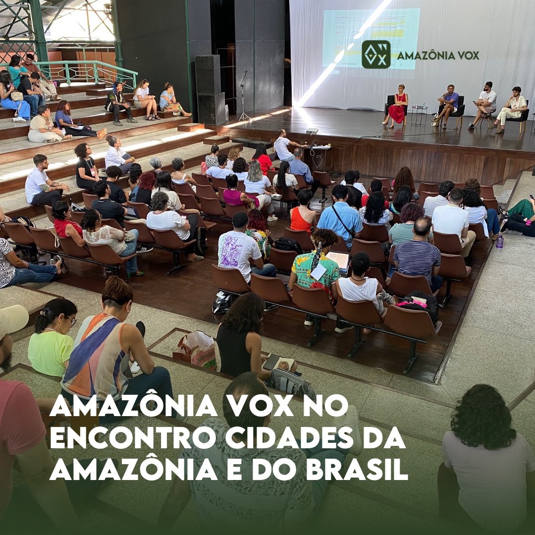 Nesse final de semana participamos do "Encontro Cidades da Amazônia e do Brasil" e vimos de pertinho o comprometimento de tantos grupos e coletivos pelo protagonismo amazônico. 

Parabéns aos organizadores e participantes pela iniciativa!! 

#amazoniavox #jornalismo #amazonia