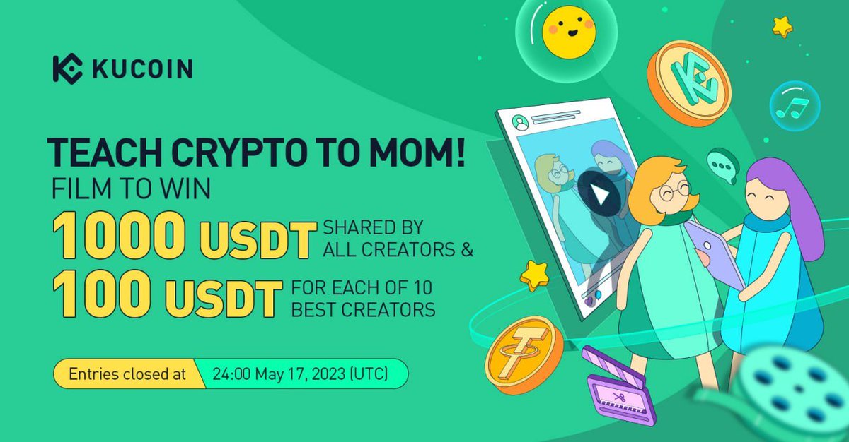 KucoinSlovenija's tweet photo. Materinski dan je čas, da svoji mami pokažete, kako zelo vam je mar. 🫶
Pridružite se videonatečaju KuCoin 🎬#TeachCryptoToMom in na zabaven način razložite kripto svet.
⬇️ Več podrobnosti ⬇️
https://t.co/zWYI14l55b https://t.co/jdeR0z29aa