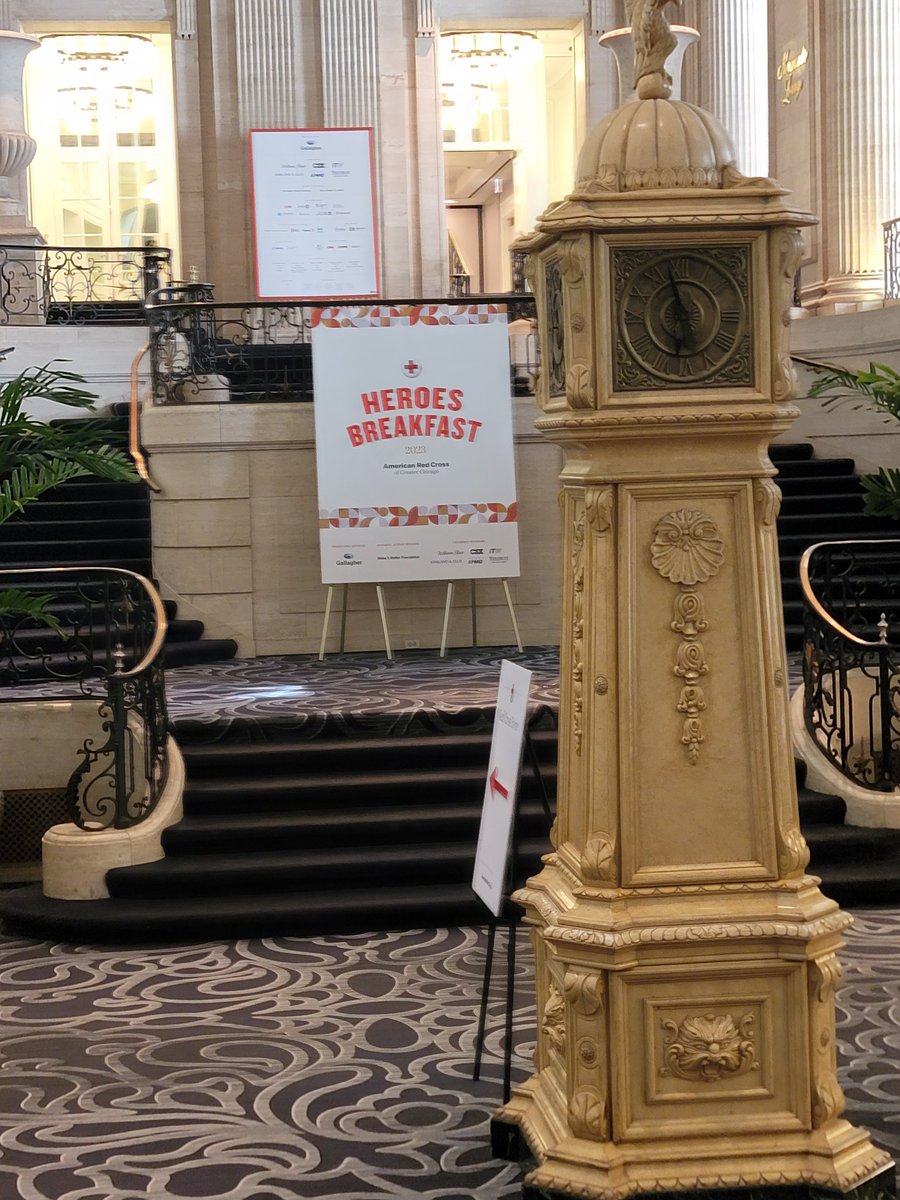 Excited to be at the <a href="/RedCrossIL/">American Red Cross of Illinois</a> Heroes Breakfast. Congratulations to all the HEROES! #redcrossheroes <a href="/ElevateNPO/">Elevate</a>
