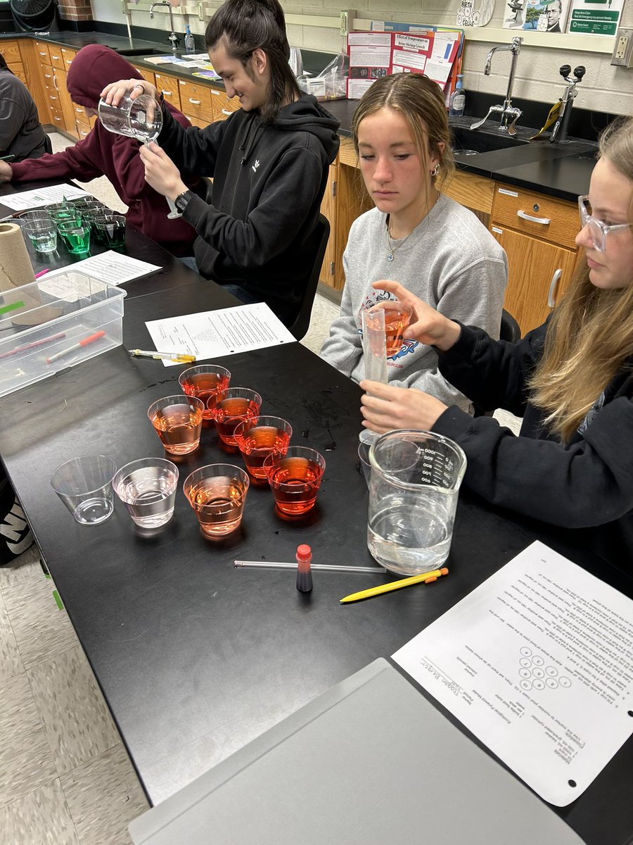 BioTeachMullins's tweet photo. Building our own Ecological Pyramid Models today. It’s a pretty colorful lab! #doingislearning #spartansmart #biologyisfun @FHSchools @THSSpartan https://t.co/MsUUAbTXe0