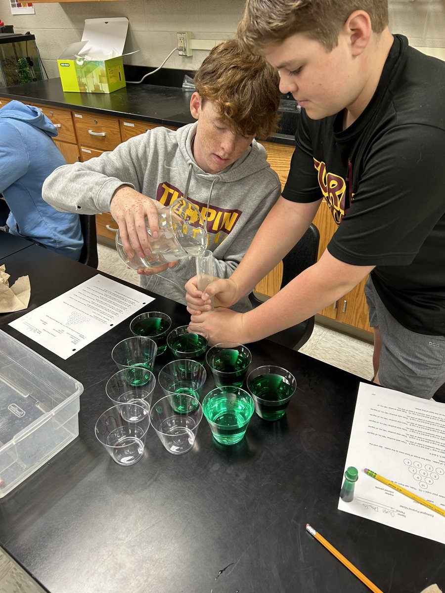 Building our own Ecological Pyramid Models today. It’s a pretty colorful lab! #doingislearning #spartansmart #biologyisfun <a href="/FHSchools/">FHSD</a> @THSSpartan