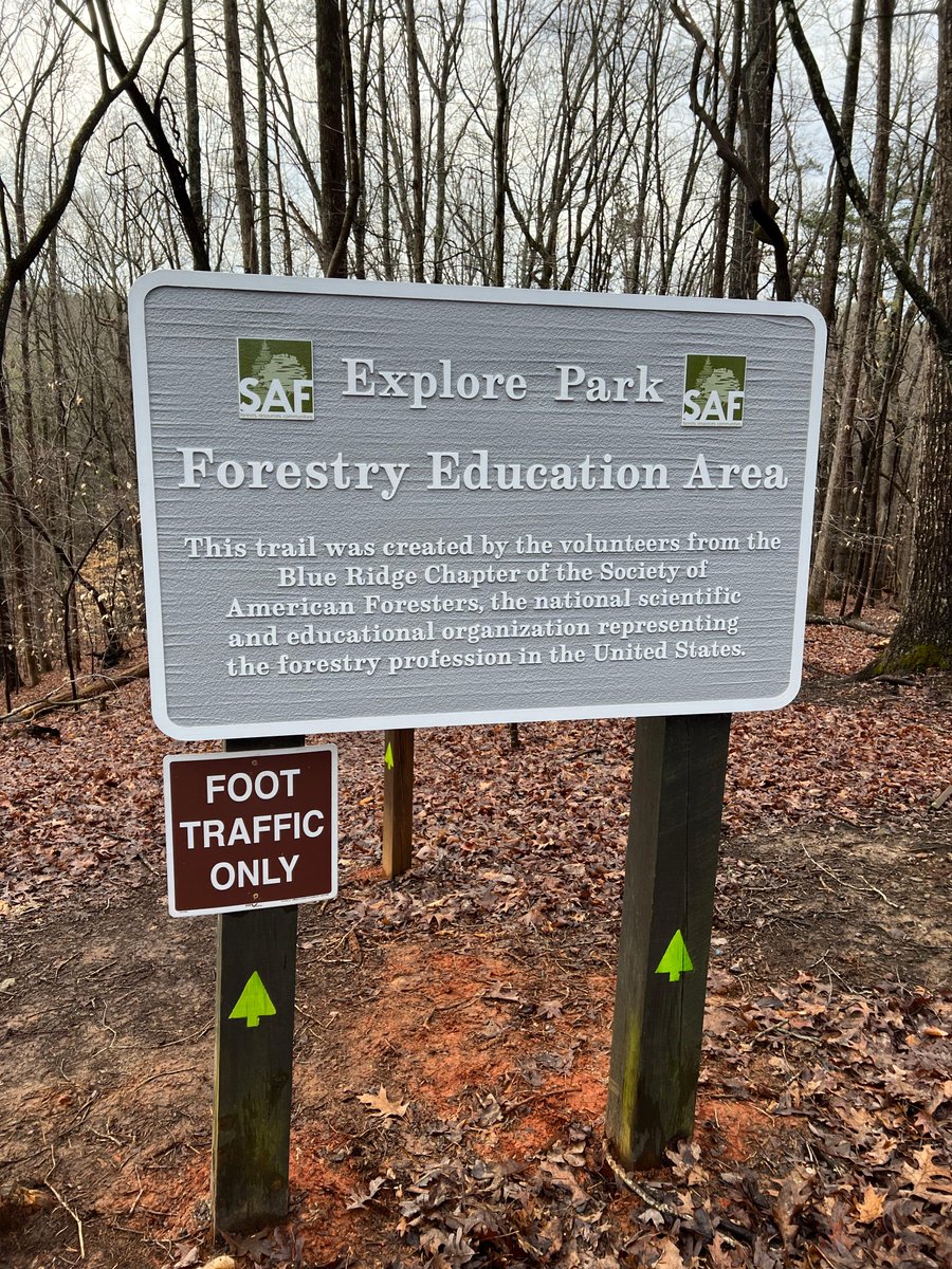🎉 Congratulations to the Blue Ridge Chapter of Appalachian SAF on the expansion and restoration of Roanoke County’s Explore Park Forestry Education Area! With the aid of Foresters’ Fund dollars, they've added updated tree ID signs, numbered posts, and an SAF trailhead sign.