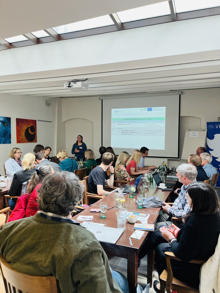 eodopen's tweet photo. Full house for the joint @EOD_eBooks and EODOPEN network meeting in @vedarna Olomouc, Czech. About 50 participants from 11 countries met in a different working groups in the morning and had joint discussion on machine learning in libraries https://t.co/ostcYIhYIV