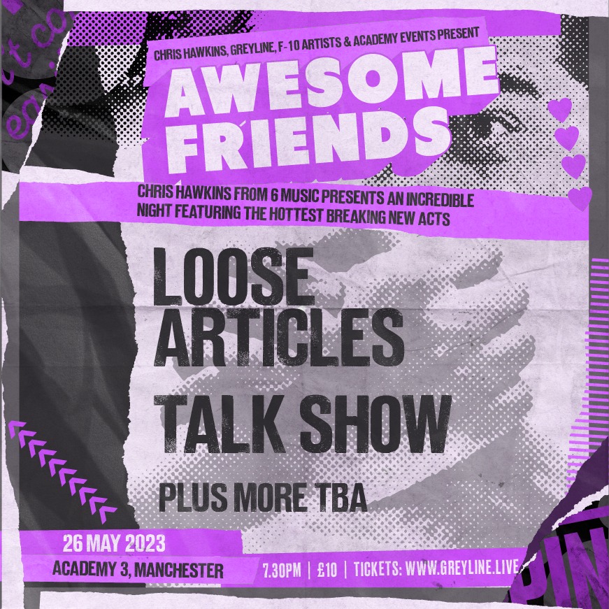 awesomefriendss's tweet photo. Only 2 weeks left till Awesome Friends arrives at @MancAcademy for its next instalment!

Presented by the one and only @chris_hawkins and @greylinelive.
Joined by @_LooseArticles and @talkshowband.

We can't wait to see you there!

Get your tickets: https://t.co/gKf8t4LjNJ https://t.co/HQNhnmdDIo