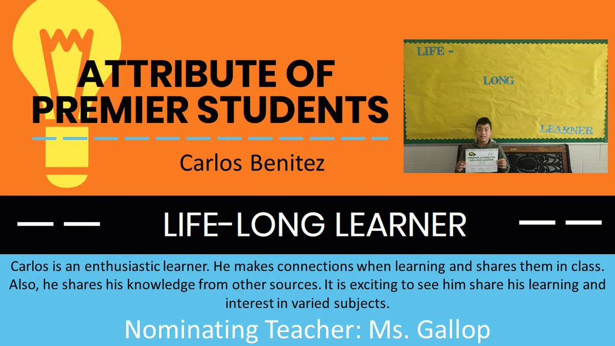 Congratulations to our final group of 6th grade students who were chosen by their teachers for best exhibiting the qualities of the <a href="/AikenPublicSch/">AikenCoPublicSchools</a> Premier Attribute Life-Long Learner! #WolverineWow #NEMSmagic