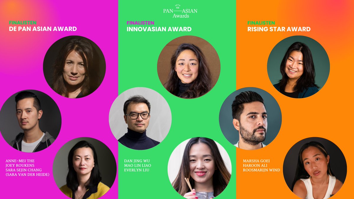 Dit zijn de 9 finalisten van de allereerste Pan Asian Awards van Pan Asian Collective (PAC) #joeyroukens <a href="/annemeithenl/">Anne-Mei The</a> #sarasejinchang <a href="/danjingwu_/">Dan Jing Wu</a> #maolinliao #everlynliu <a href="/maarsha_/">Marsha Goei</a> <a href="/haroonwrites/">Haroon Ali</a> #roosmarijnwind De uitreiking is 26 mei <a href="/capitalCasd/">Capital C Amsterdam</a>  pac.tv/pan-asian-awar…