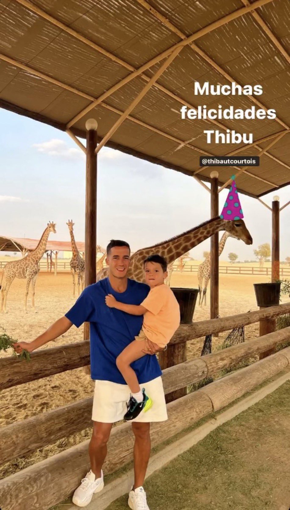  Lucas Vázquez wishing Thibaut Courtois a happy birthday on IG. 