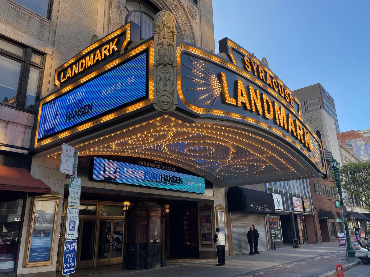 Today is going to be a good day, and here's why: DEAR EVAN HANSEN is now playing at the Landmark Theatre. Six performances remain - purchase at the Landmark Box Office or bit.ly/DearEvanHansen… 🎟️