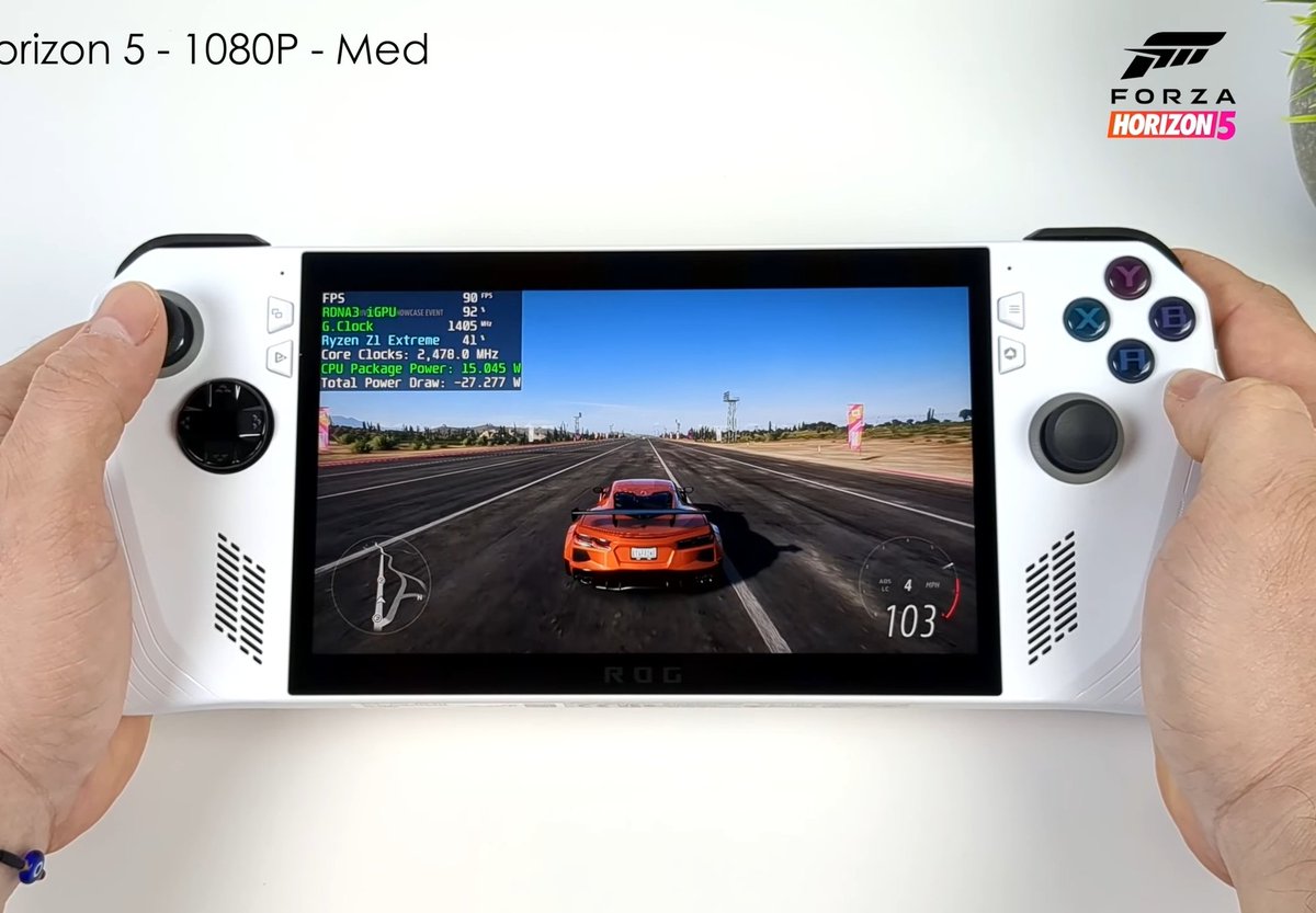 AMDGPU on Twitter "ASUS ROG Ally With the AMD Z1 Extreme APU Hands on