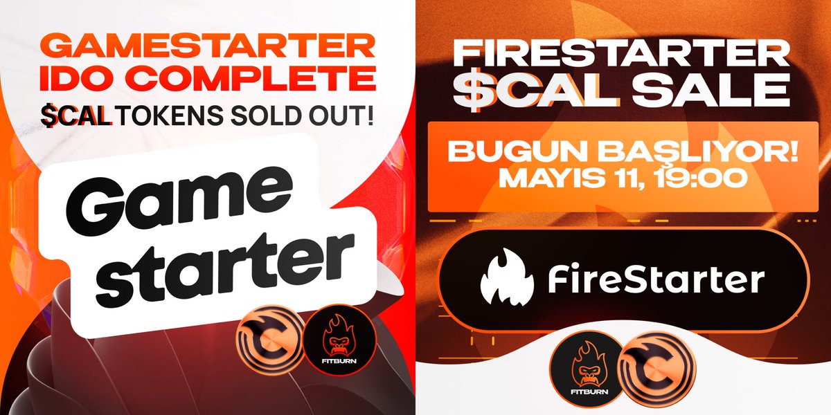 MAG COİN on Twitter "Gamestarter üzerinde düzenlenen FitBurn CAL Token IDO Sold Out olarak