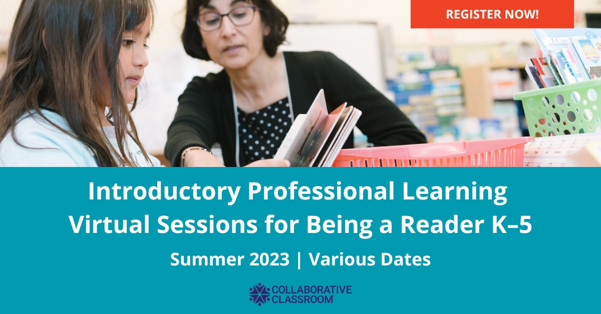 If you're implementing Being a Reader™ in the 2023-2024 school year, be sure to sign up for one of our introductory 2-hour professional learning sessions! Register now: collabclass.link/3NDWYRy