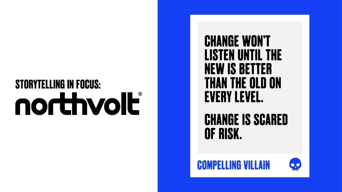 Change can be scary, but the villain in this story isn't fear – it's the status quo.

@Northvolt is challenging the old way of doing things, building sustainable batteries that outperform traditional options on every level.

Find your Villain: bit.ly/2ZuMLN9