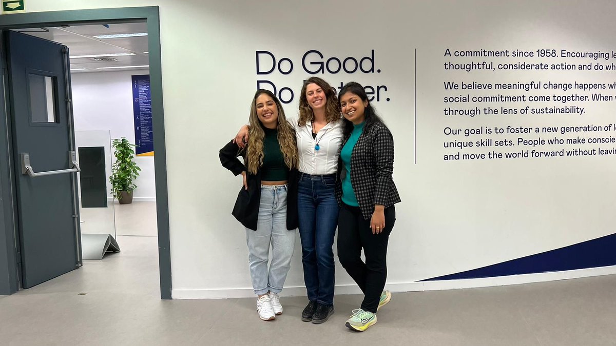 EsadeSocImp's tweet photo. Congratulations to Anna Oliveras Torra, Deepakshi Chandra, and Daniela Galarza from our @Esade MBA Social Impact Lab for winning 3rd place in the Net Impact Circular Plastic Challenge! We are proud of their accomplishment as the only student team among the winners. #NetImpact https://t.co/7t6L1cmCtg