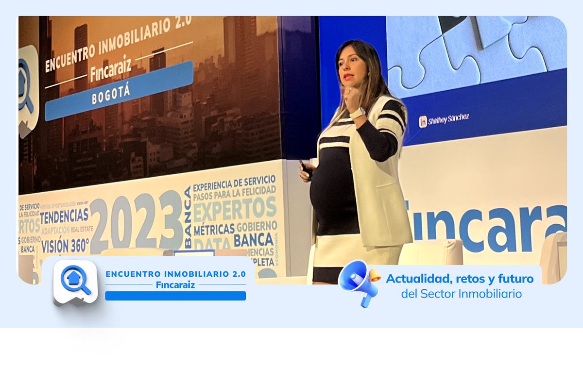 fincaraizfr's tweet photo. 📶📍 "El mercado está avanzando de una manera acelerada y eso se ve en las obras alrededor de la industria. Las tecnologías cada vez han aumentado más. El software y el desarrollo están impulsando el sector inmobiliario", @shirlheysanchez CEO &amp; Co-Founder ColombiaProptech https://t.co/1DgkGQOD5e