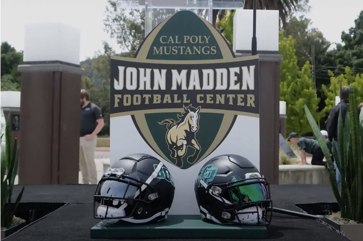 CalPolyPartners's tweet photo. Cal Poly Athletics and @calpolyfootball was joined by @CPPrezArmstrong to break ground on the $30-million John Madden Football Center on April 29 following the team’s annual Spring Game. For more, see https://t.co/5XEjMOXo2P.
#calpoly #deliverthedifference https://t.co/LGMaioyxdI