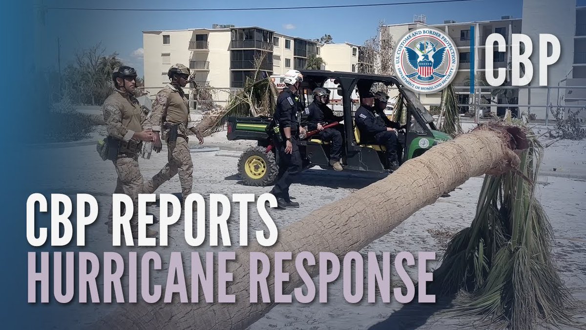 This #PSRW2023, CBP thanks our workforce for their dedication to the mission & all they do to make #GovPossible.

Check out CBP personnel's humanitarian response supporting those affected during Hurricane Ian & how we work to resume normal operations.

➡️ youtu.be/tQUbRvh6hYg