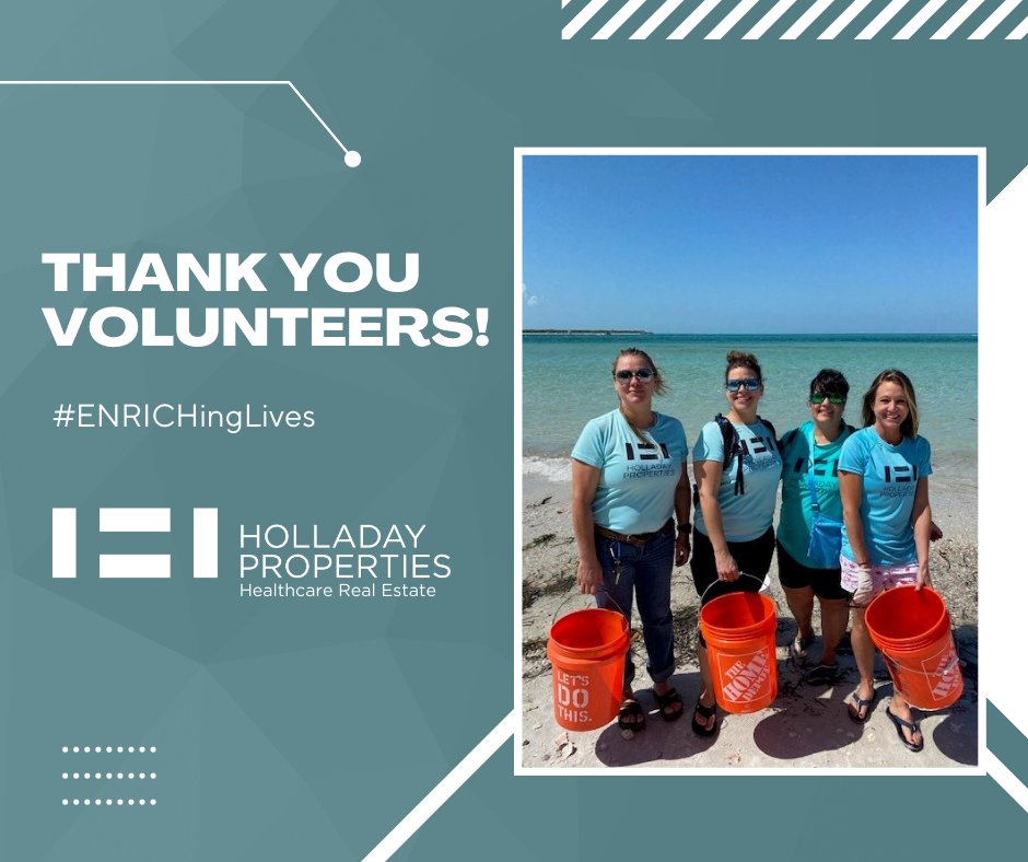 Kudos to our Central Florida healthcare real estate volunteers, who partnered with Ocean Blue Project for their first beach cleaning at Pass-A-Grille Dog Beach in St. Petersburg! 🙌

They removed 38 lbs of waste from our beaches - proud of our team! 🤩

#ENRICHingLives