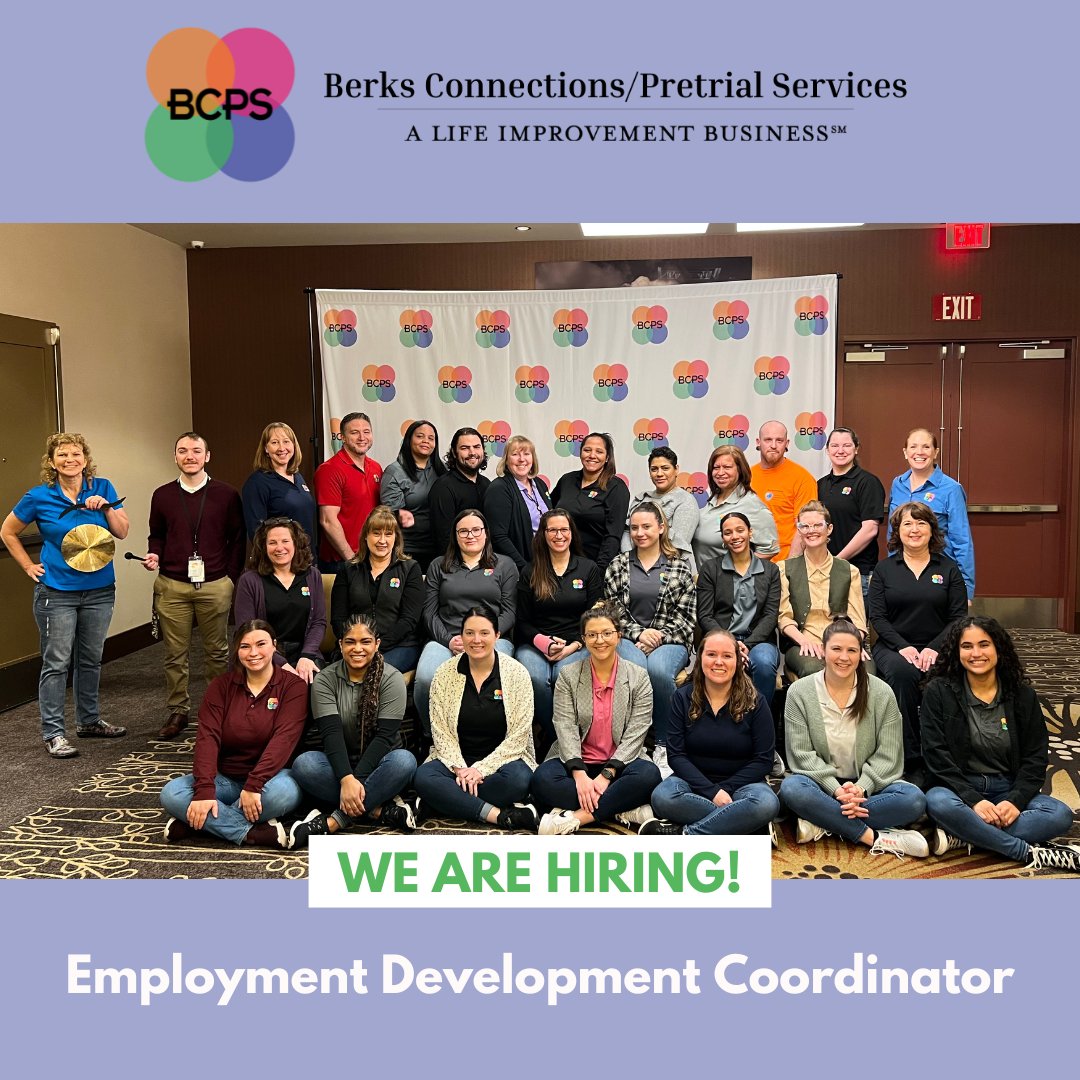 WE ARE HIRING!!

The ideal candidate is someone interested in marketing and social service.

The open position can be found here: ow.ly/z7sE50OlwTg

#BCPS #Hiring #Employment #berkscounty #jobopenings #wearehiring #readingpa