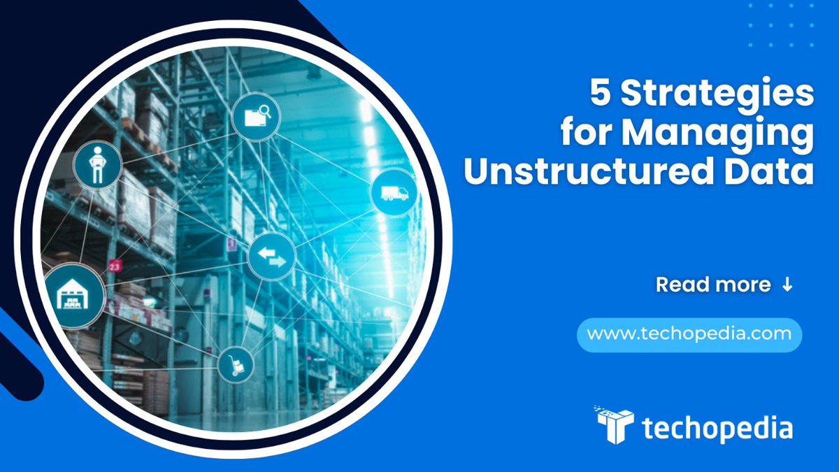 techopedia's tweet image. Managing unstructured data is crucial for companies to unlock valuable insights, improve decision-making, and enhance efficiency.
Learn more: mtr.cool/tljffdbyfb

#DataInsights #DecisionMaking #DataEfficiency #DataGovernance