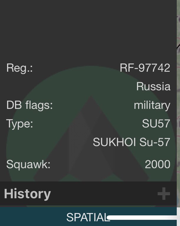 DOT50AE's tweet photo. https://t.co/kWf79mVsoh
#URHOT is identified by adsbexchange as Russian Su-57. 😂
I wonder what’s that all about as they’re flying near Prag. 🤔
#avgeek #adsb https://t.co/gRXqSin8vu