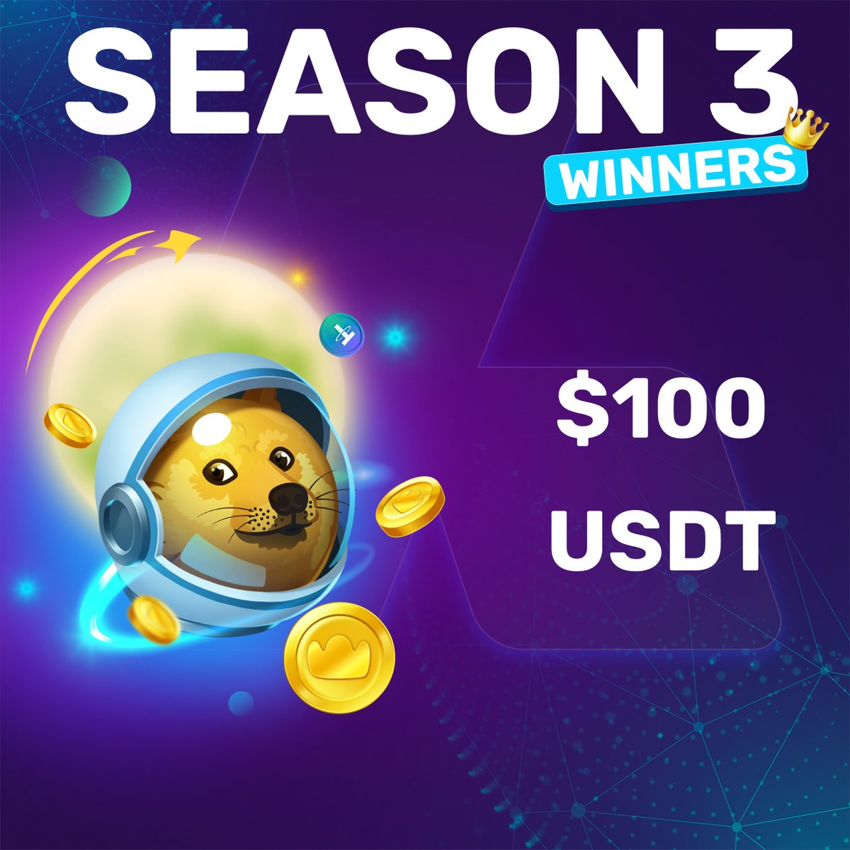 💸 100$ USDT 💸

🏆 And the winners are...

      Yashu (3790 tickets)
      Sanaya (1825 tickets)

🥳 Congratulations! Winnings will be added to your arenum.io account very soon