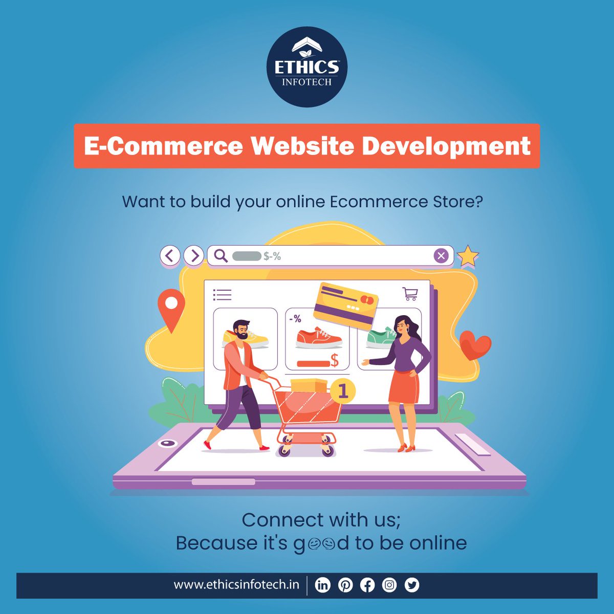 InfotechEthics's tweet image. Take your business online with #EthicsInfotech’s custom #eCommercewebdevelopment solutions. We provide end-to-end eCommerce solutions, from user-friendly interfaces to secure payment gateways. Optimize your platform for performance & scalability. rejig your online business today!