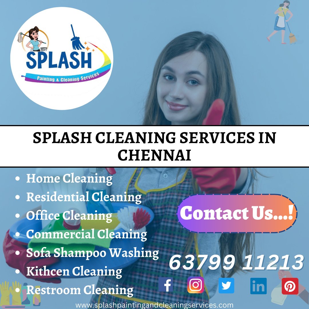 splash_pnc's tweet photo. Splash Cleaning Services in Chennai🧹
Do You Want Deep Clean Your Home...?☺😍
Our Professional Cleaners Deep Clean Your Entire Home...!👷‍♂️
Happy Home Cleaning Services😄
Clean Today  |  Happy Today  | Feel Today ✨✨✨
Contact Us.!63799 11213📞

#home #cleaning #cleaner #newlook https://t.co/uSzZT4XML6