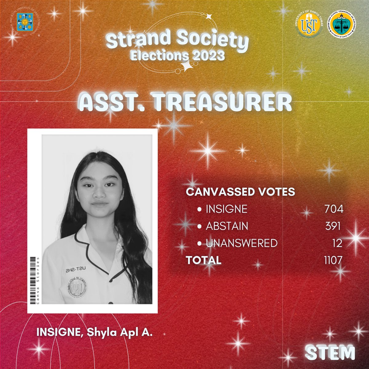 ustshscomelec's tweet photo. #USTEleksyon
#USTSHSHalalan2023
#STRANDSOCS
#USTSHSCOMELEC
#StrandSocietyElections2023
#VeritasKratos
#STEMSocElections2023
(2/3) https://t.co/3Zw4VPVyJE