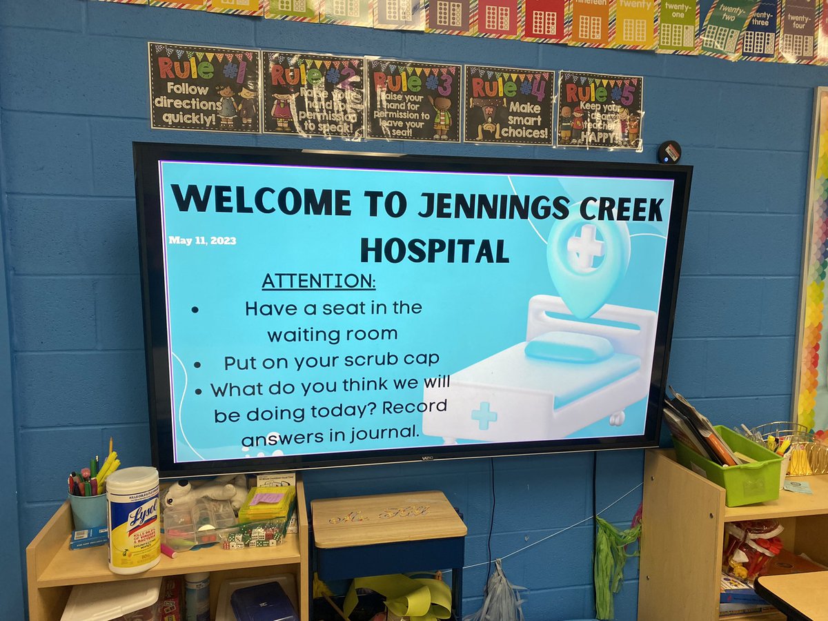 MsHill_2019's tweet photo. Welcome to Jennings Creek Hospital! 🚨  @Jennings_Creek https://t.co/msw6ngpMmw