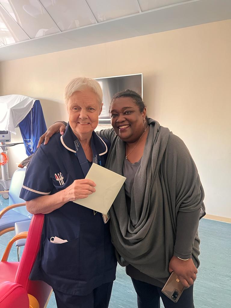 WinnySings's tweet photo. @cxh_surgery @ImperialNHS @JaneTho82689745 @CavellTrust @SigsworthJanice @Julie10000 @phillip_miriam @jofICHT @hathway_karen @elaine_dix @imperialNHS_CEO @NursesMidwives @JaneTho82689745 #ClinicalPracticeEducator today a worthy recipent of the Cavell nurses' trust Award, huge admirer of @GylesB1 https://t.co/AQlfOVVkq6