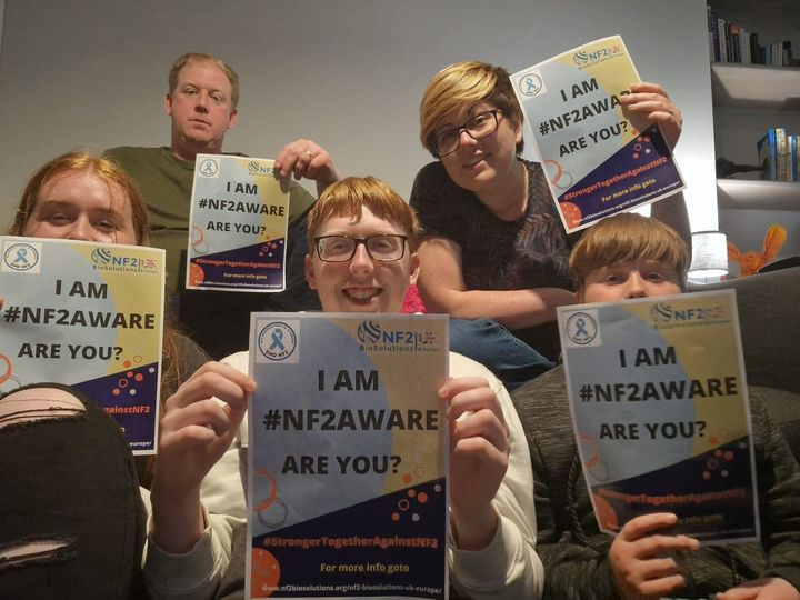 nf2biosolution1's tweet photo. The Whitlock family are #NF2Aware Are you?
Join in our NF2 Aware campaign, print your poster -->
https://t.co/EPDuEzjMa4
and send us a pic and raise awareness about #NF2 Simple!.
#endNF2 #NF2awareness #neurofibromatosis type2 #NF2SWN #NF2Aware
#NF2support #nf2 #nf2family https://t.co/Iujz8Sf06g