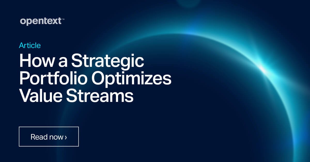 This article defines strategic portfolio management and value stream management and shows how strategic portfolio management can optimize your value streams. Read more. #MyCompany bit.ly/3Bkw61D