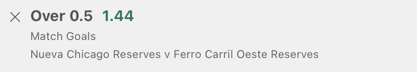 viniftbll's tweet photo. Inplay Tip📘
Odds @ 1.44🍀
ARG reserves League 🇦🇷
#inplaytip https://t.co/Hp3YCDDTlr