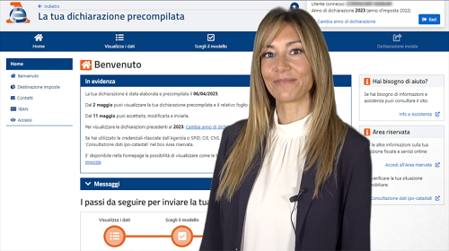 Agenzia_Entrate's tweet photo. La #precompilata entra nel vivo. Ora puoi #accettare o #modificare la tua #dichiarazione e #trasmetterla all'Agenzia. Nel nostro #video appena pubblicato sul canale YouTube #EntrateinVideo ripercorriamo i passi da seguire per l'invio corretto 👉🏻 https://t.co/3kRMZclXos https://t.co/jmkKkg96K5