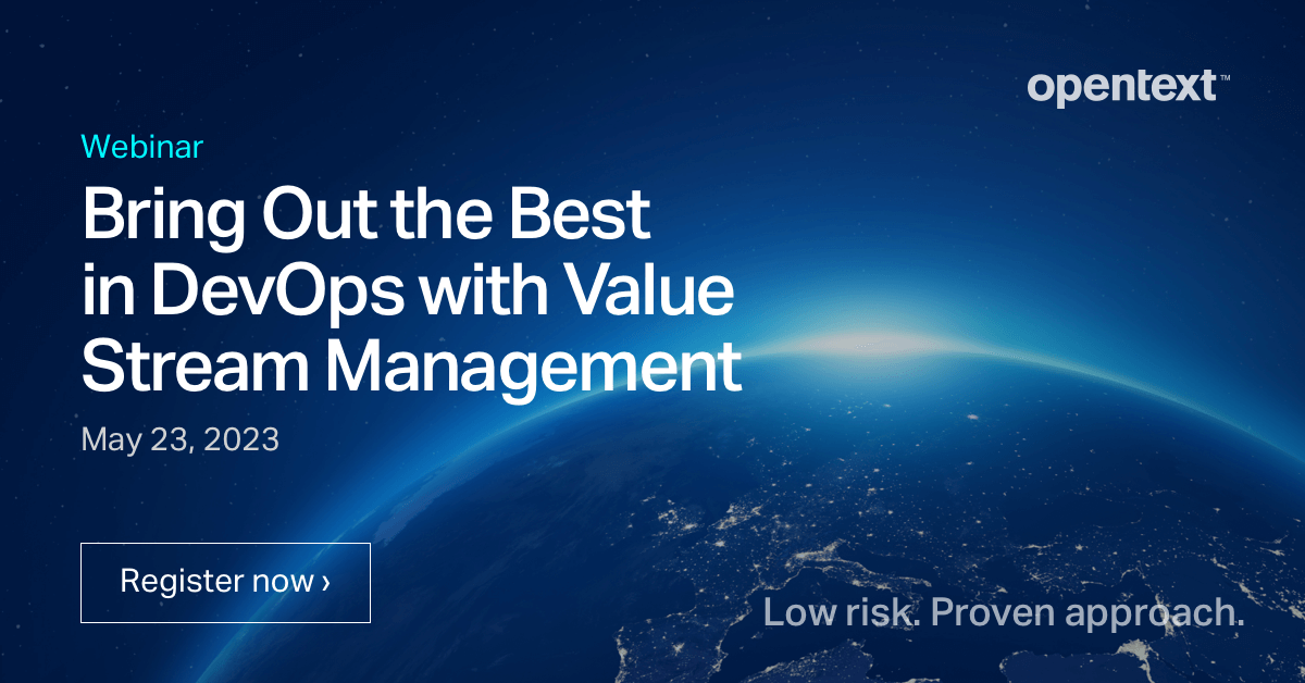 Your DevOps toolchain forms an integral part of any VSM practice. In this webinar, we'll discuss how VSM overlaps with, depends on, and can improve the way you do DevOps. #MyCompany bit.ly/3nPOITV