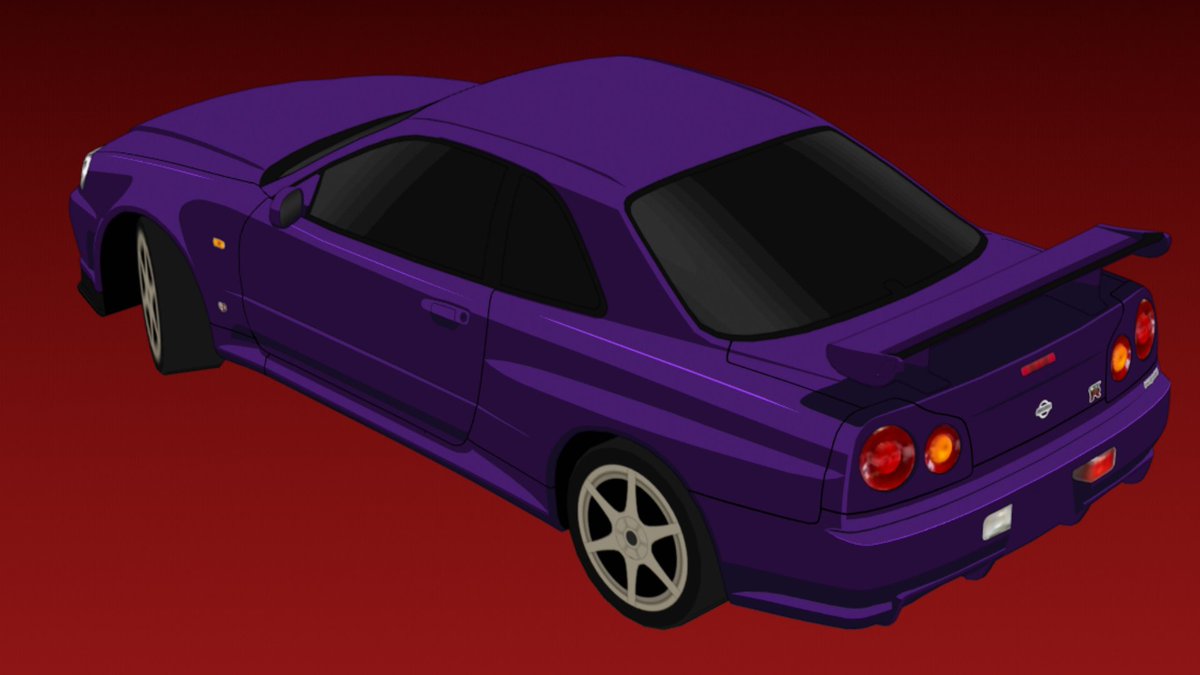 HoweDese's tweet image. Just tried #Celshading for the first time, It was pretty fun. Been kinda tempted to do this for the longest time cause of @Hacaosuka_Works&apos;s and @AutostradaRBLX&apos;s work. 
I think it went out okay?

#Celshaded #Blender3d #Blender #Nissan