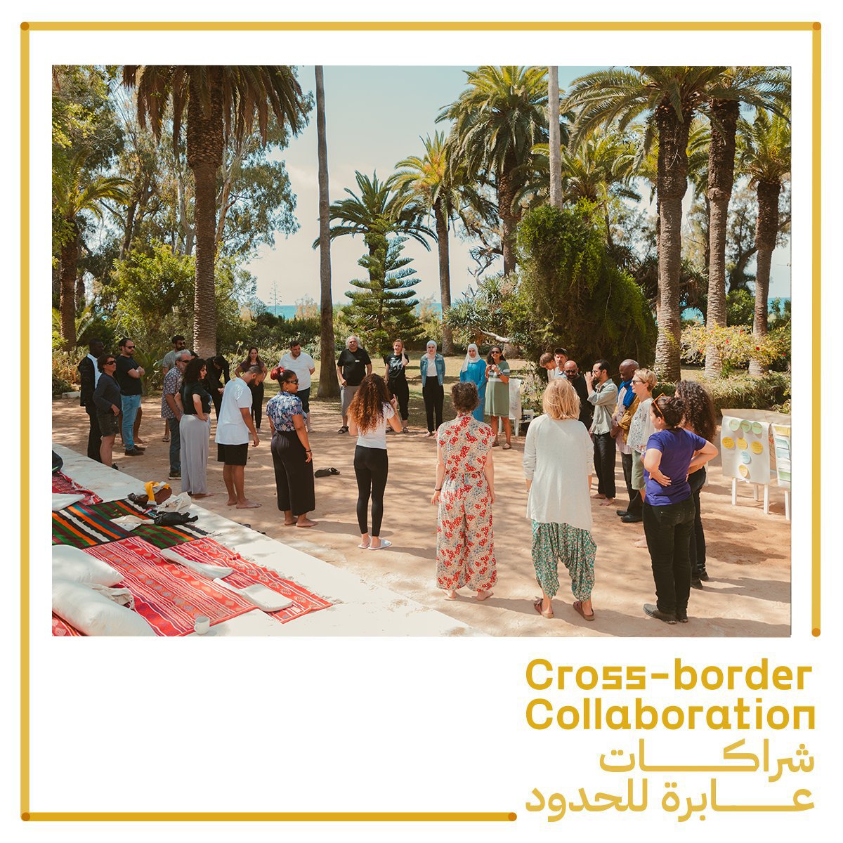 A_AroundCulture's tweet photo. The Interim Meeting of Thoulathy³ has come to an end. Participants leave the beautiful Tunisian garden behind, yet they bring inspiring stories, new connections and valuable learnings back home with them 
https://t.co/oRWA95YZEu
@mitost_org @LArtRueTunisie 
📷by Malek Abderrahman https://t.co/dc6YWV6YJF