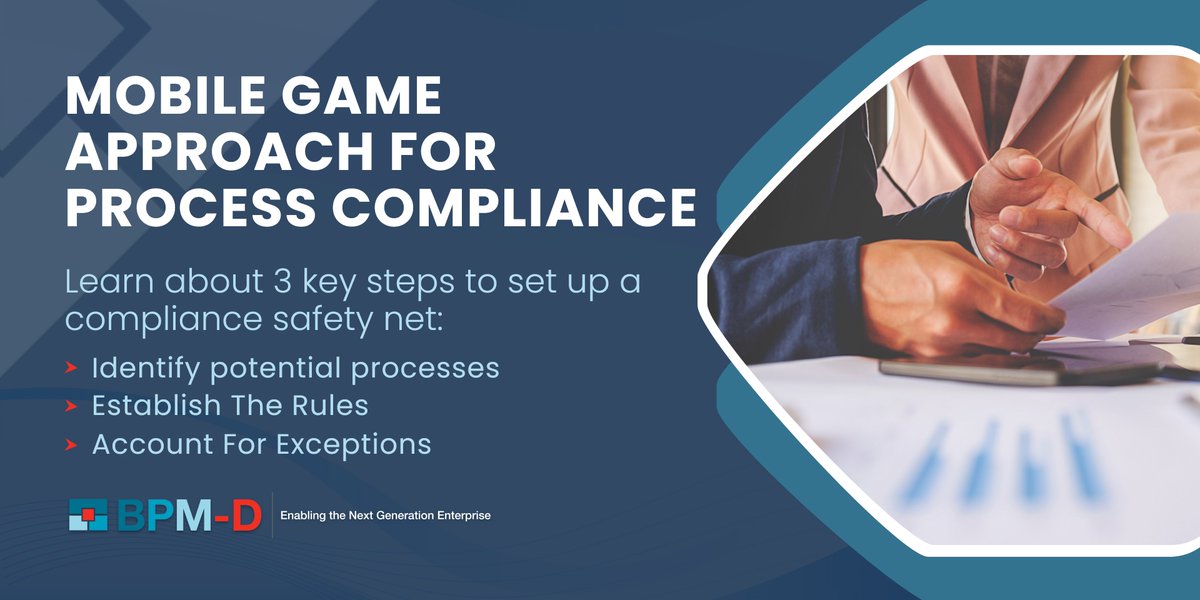 Learn about a mobile game approach to process compliance.

processexcellencenetwork.com/business-proce…

#processcompliance #businessprocessmanagement #businessprocess #automation
