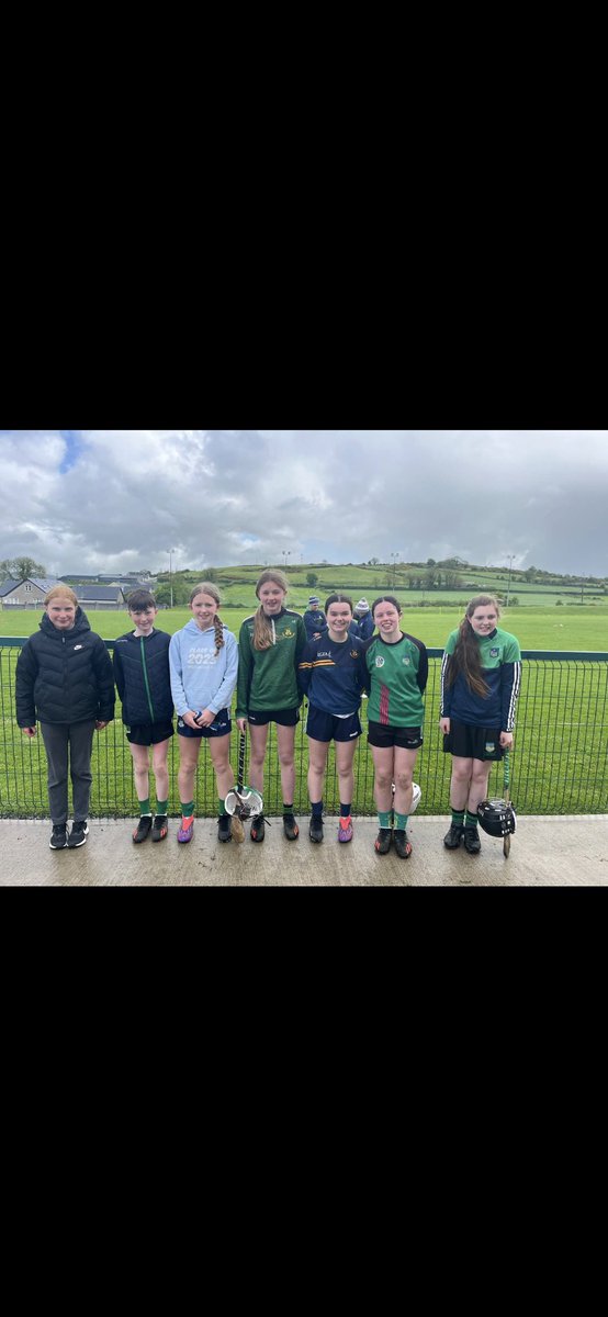 Some of the bally ladies footballers taking part in school skills competition today 👏👏🟨🟩