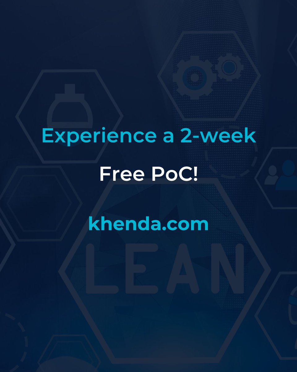 60% of manufacturing companies are already using AI to improve production speed &amp; quality. AI can reduce waste, simplify tasks, &amp; foster innovation, says "A Roadmap for Enabling Industry 4.0 by Artificial Intelligence". Sign up for a free 2-week PoC at khenda.com.